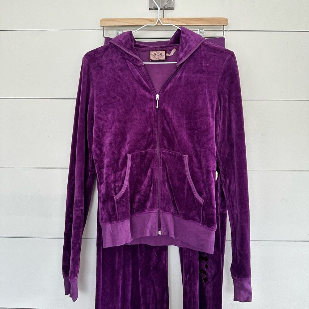 Juicy Couture Women’s Medium Jacket Petite Pants Make Everyday Happy Y2K 2000s
